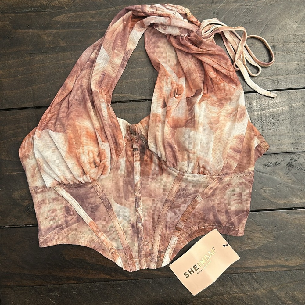 SHEIN Bae one shoulder crop top